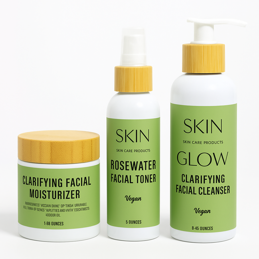 Moisturizer, Cleanser & Toner Set – Complete Skincare Trio